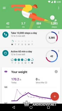 Google Fit – фитнес-трекер фото