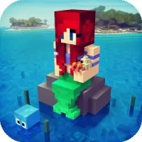 Русалка Крафт: Строительство под водой для девочек