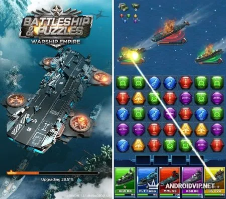 Battleship &amp; Puzzles: Warship Empire фото