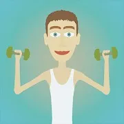 Muscle clicker: Gym game