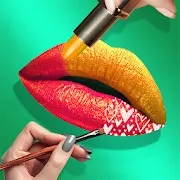 Губы Готово! Удовлетворительная 3D Lip Art ASMR