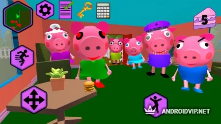 Piggy Neighbor. Family Escape Obby House 3D фото 2