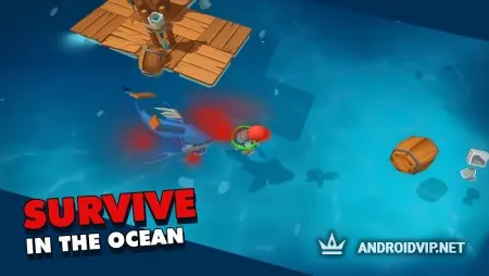 Epic Raft: Fighting Zombie Shark Survival фото