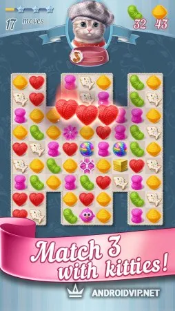 Knittens - клубки и котики, три в ряд фото 3