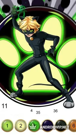 Леди Баг и Супер-Кот. Раскраски по номерам фото 3