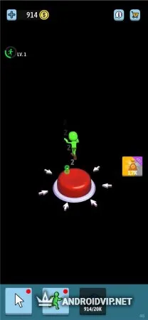 Idle Green Button фото