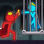 Red And Blue Stickman