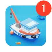 Fish idle: hooked tycoon. Your own fishing boat