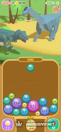 Dino 2048: Merge Jurassic World фото