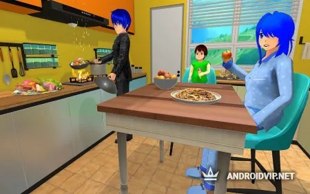 Anime Family Life Simulator: Pregnant Mother Games фото