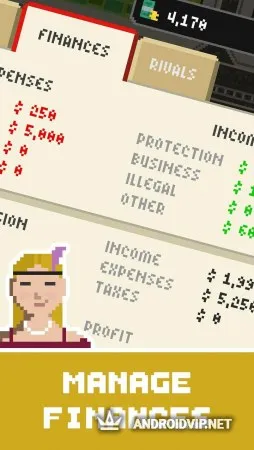 Pixel Gangsters : Mafia Manager | Crime Tycoon фото 3