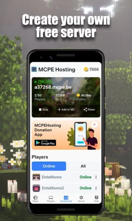 Хостинг MCPE - Создайте собственный сервер MCPE фото