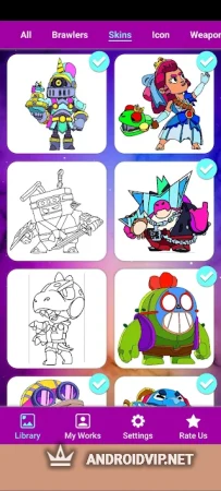 Книжка-раскраска Brawl Stars фото