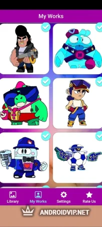 Книжка-раскраска Brawl Stars фото 3