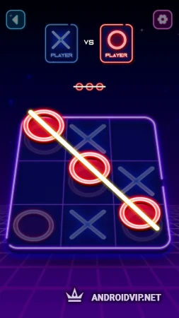 Tic Tac Toe Glow: 2 Player XO фото
