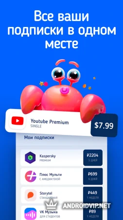 SubsCrab: трекер подписок фото